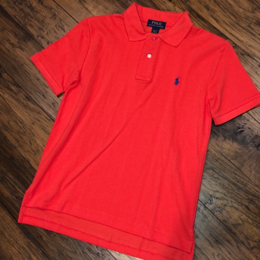 Boy’s Coral Polo by Ralph Lauren